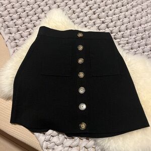Sezane Louisa Skirt Black - Size S